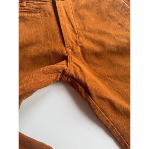 VERSACE Brown 100% Cotton Basketweave Twill Low Rise Skinny Jeans Pants, Size 30 - Picture 3 of 16